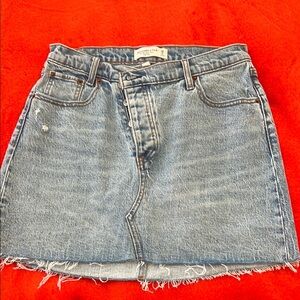 ABERCROMBIE Denim Blue Skirt